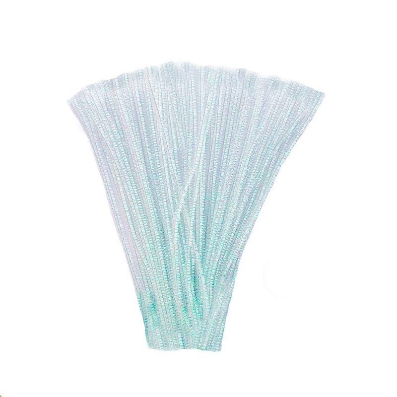 Carykon Iridescent Sparkly Tinsel Creative Arts Stems 6 mm x 12 Inch, Pack of 200 (Colorful White) - Image 2